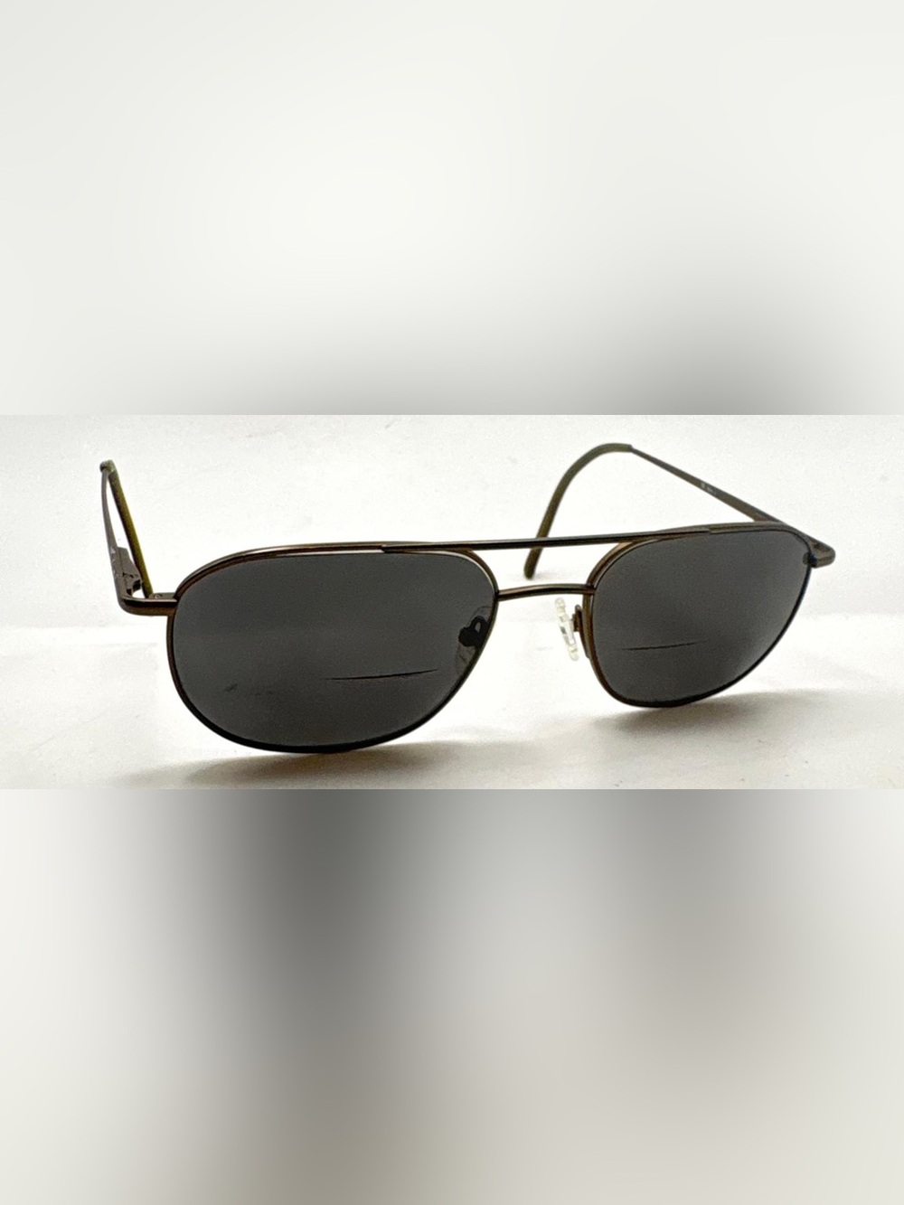 Van Huesen Brown Pilot Metal Sunglasses Frames Only